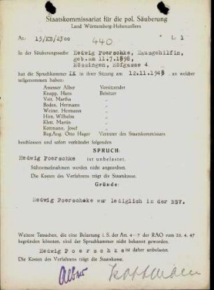 Poerschke, Hedwig