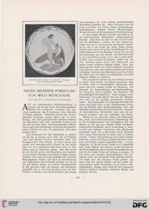 Neues Meissner Porzellan von Willi Münch-Khe