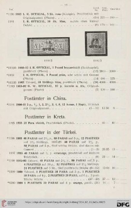 Postämter in Kreta (Nr. 1195)