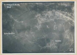 Foto der Stellungen bei Oulches-la-Vallée-Foulon (Luftbild)