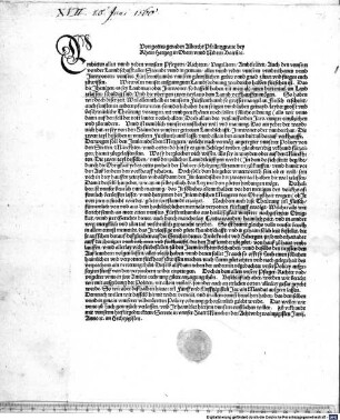Von gottes genaden Albrecht Pfallntzgrave bey Rhein Hertzog in Obern unnd Nidern Bairn[n] [et]c. (E)mbieten allen ... underthanen ... unnsern ... grues ... Weil ... so grosser mangel an Fleisch erscheint, ... ist ... unnser ... will ... Das ain yeder der waydvieh hat, ... allain ... ainen drittail darauß verkhauffe ...