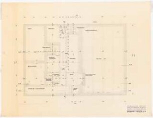 Physikalische Institute der Universität Köln: Beschleuniger Grundriss 2. Tiefkeller, 1:50