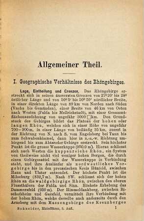 Führer durch die Rhön