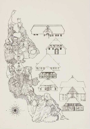 Trachten - Trachten und Bauernhäuser aus Nordfriesland