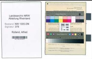 Entnazifizierung Alfred Rolland , geb. 02.04.1896 (Kaufmann)
