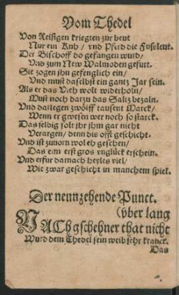 Der neunzehende Punct.