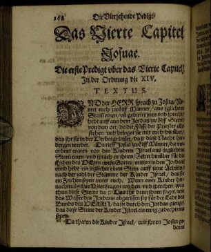 Das Vierte Capitel Josuae.