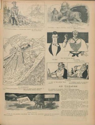 La croisade pacifique; John Bull; Le Désarmement; Les nouvelles modes; Surprise; Lueur d'espoir