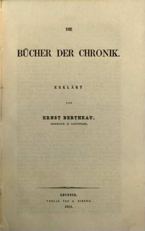Die Bücher der Chronik
