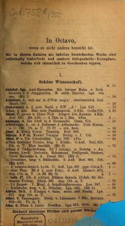 Bücher-Verzeichniss. 330. 1891 = Abth. 1