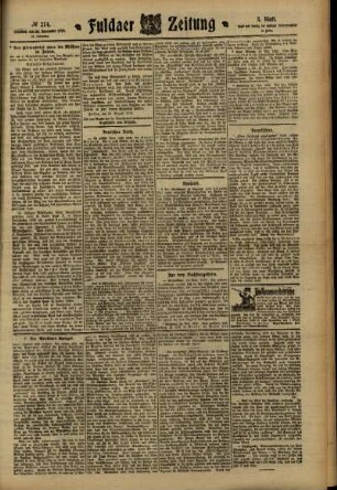 Dritte Ausgabe vom Mittwoch, den 30. November 1910.
