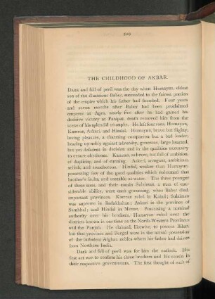 The Childhood of Akbar