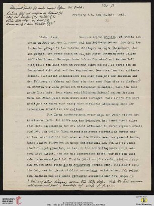 Heid. Hs. 3820,219: Brief von Heinrich Rickert an Emil Lask