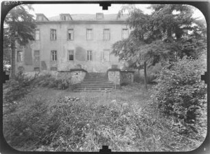 Crossen an der Elster. Schloss (1701-1712). Gartenseite mit Freitreppe