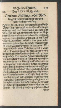 Das LXXXIII. Capitel.
