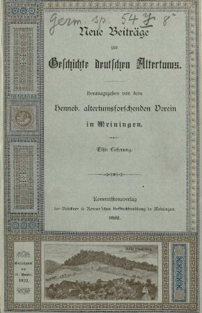 Nikolaus Gromann und der Ausbau der Veste Heldburg : 1560 - 1564 ; mit den Bau-Urkunden des Burgarchivs von 1558 - 1566
