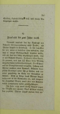 19. Frankreich bis zum Jahre 1216