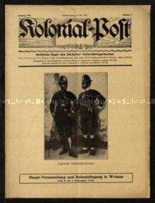 Kolonial-Post, Jahrgang 1930, Nr. 5 vom 23. Mai 1930