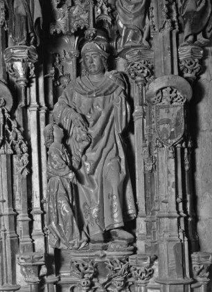 Sockelgeschoss, rechter Teil: Evangelist Matthäus