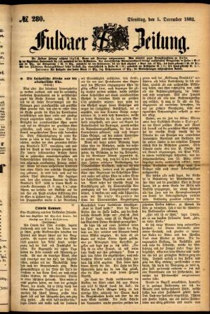 Ausgabe vom Dienstag, den 05. Dezember 1882.