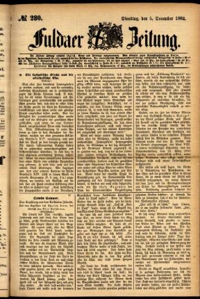 Ausgabe vom Dienstag, den 05. Dezember 1882.