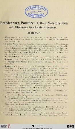 a) Bücher (Nr. 1-135)