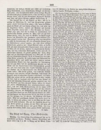 102-103 Ein Erlaß des Evang. Ober-Kirchenraths
