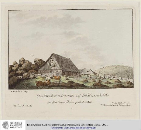 Das Brocken-Wirthshaus auf der Heinrichshöhe