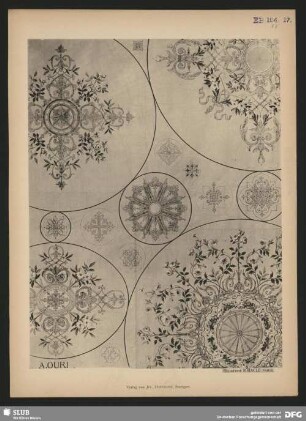 Plafond-Rosetten im Stile Louis XVI.