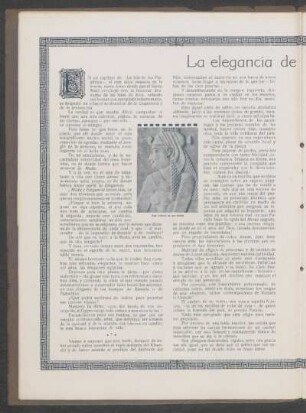 La elegancia de una noble egipcia