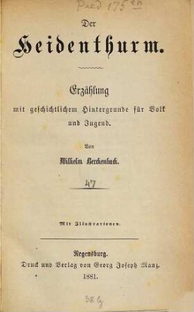 Neue Erzählungen für Volk und Jugend, 47