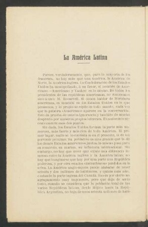La América Latina
