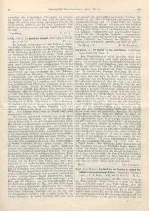 406 [Rezension] Plummer, A., IInd Epistle to the Corinthians