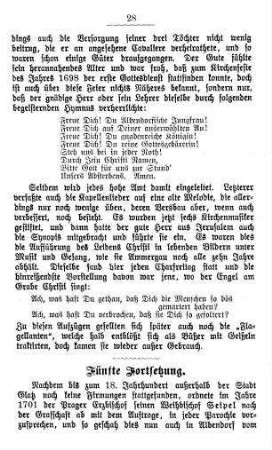 Fünfte Fortsetzung.