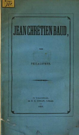 Jean Chrétien Baud