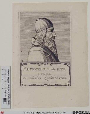 Bildnis Aristoteles von Stageira