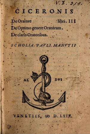 De oratore libri tres, Orator, de Claris oratoribus