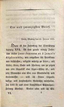 Gesammelte Schriften, Vierzehnter Theil. Briefe aus Paris: 1832 - 1833, Sechster Theil