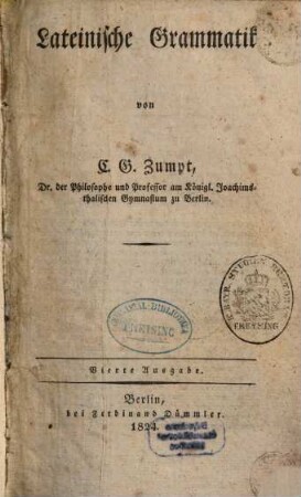 Lateinische Grammatik