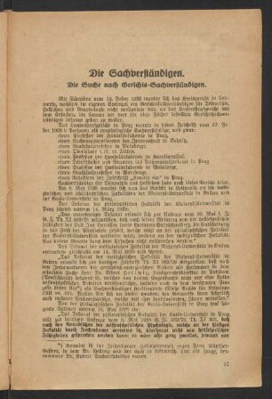 Die Sachverständigen