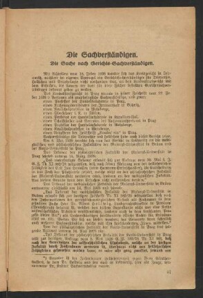 Die Sachverständigen
