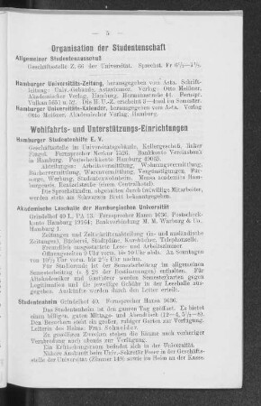 Organisation der Studentenschaft