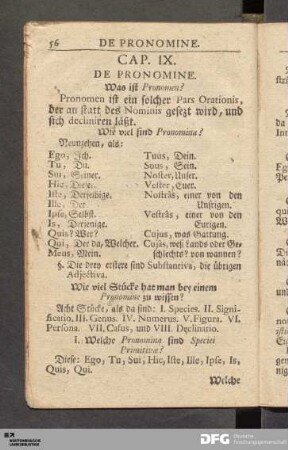 Cap. IX. De Pronomine