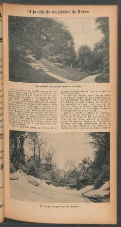 El jardín de un pintor de flores