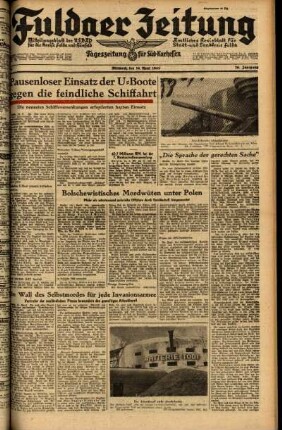 Ausgabe vom Mittwoch, den 14. April 1943.