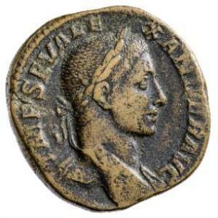 Münze, Sesterz, 222 - 231 n. Chr.