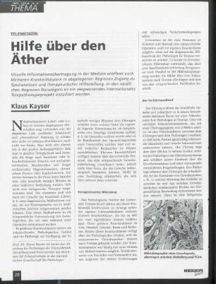Telemedizin: Hilfe über den Äther