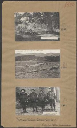 Bei Markirch i. Els. gefangene französische Alpenjäger
