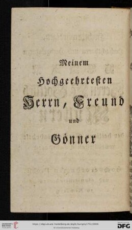 Hochehrwürdiger, Hochachtbarer und Hochgelahrter, [...]