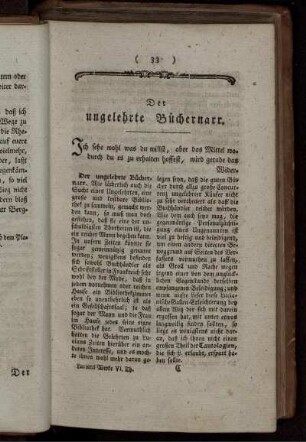 Der ungelehrte Büchernarr